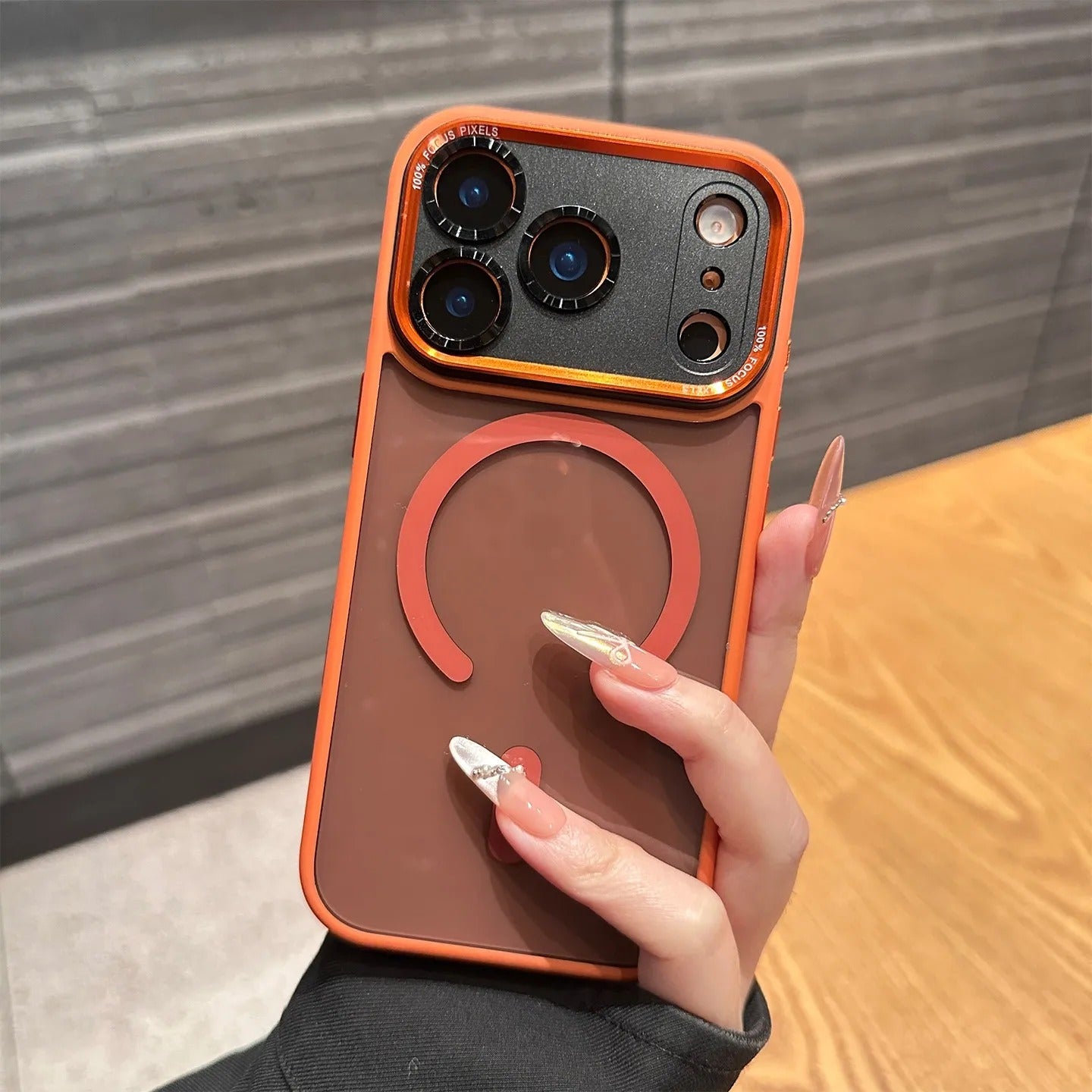 Luxury iPhone Case — Transparent MagSafe Compatible Cover with Plating Camera Protection, Shockproof, Anti-Fingerprint, Dustproof, Full Coverage Design