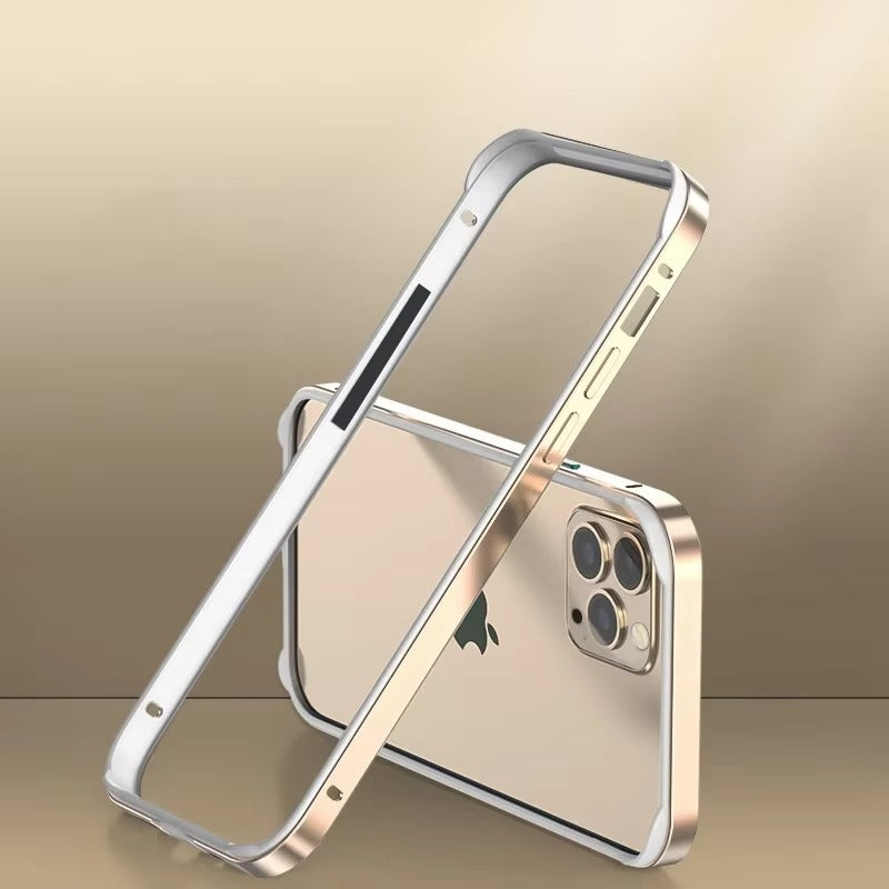 Luxury iPhone Bumper Case Thin Aluminum Alloy Frame — Lightweight Metal Protective Cover, Slim Anti-Fingerprint Design, Durable Back Accessories