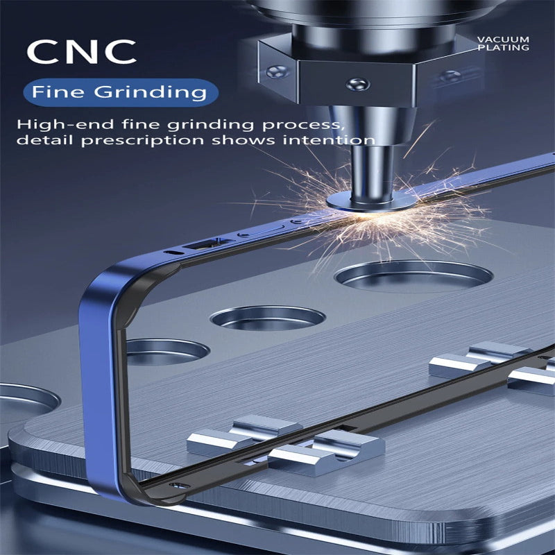 Luxury iPhone Bumper Case Thin Aluminum Alloy Frame — Lightweight Metal Protective Cover, Slim Anti-Fingerprint Design, Durable Back Accessories