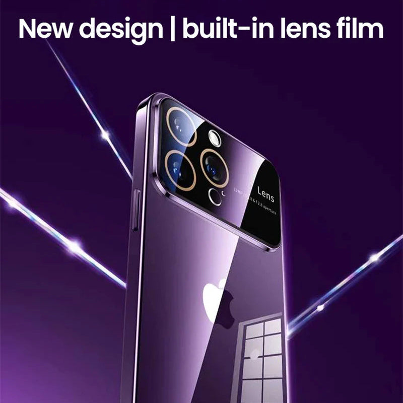 Luxxury iPhone Case MagSafe Compatible Clear Back Cover — Soft TPU Plating, Magnetic Wireless Charging, Slim Shockproof Design, Scratch-Resistant Protection