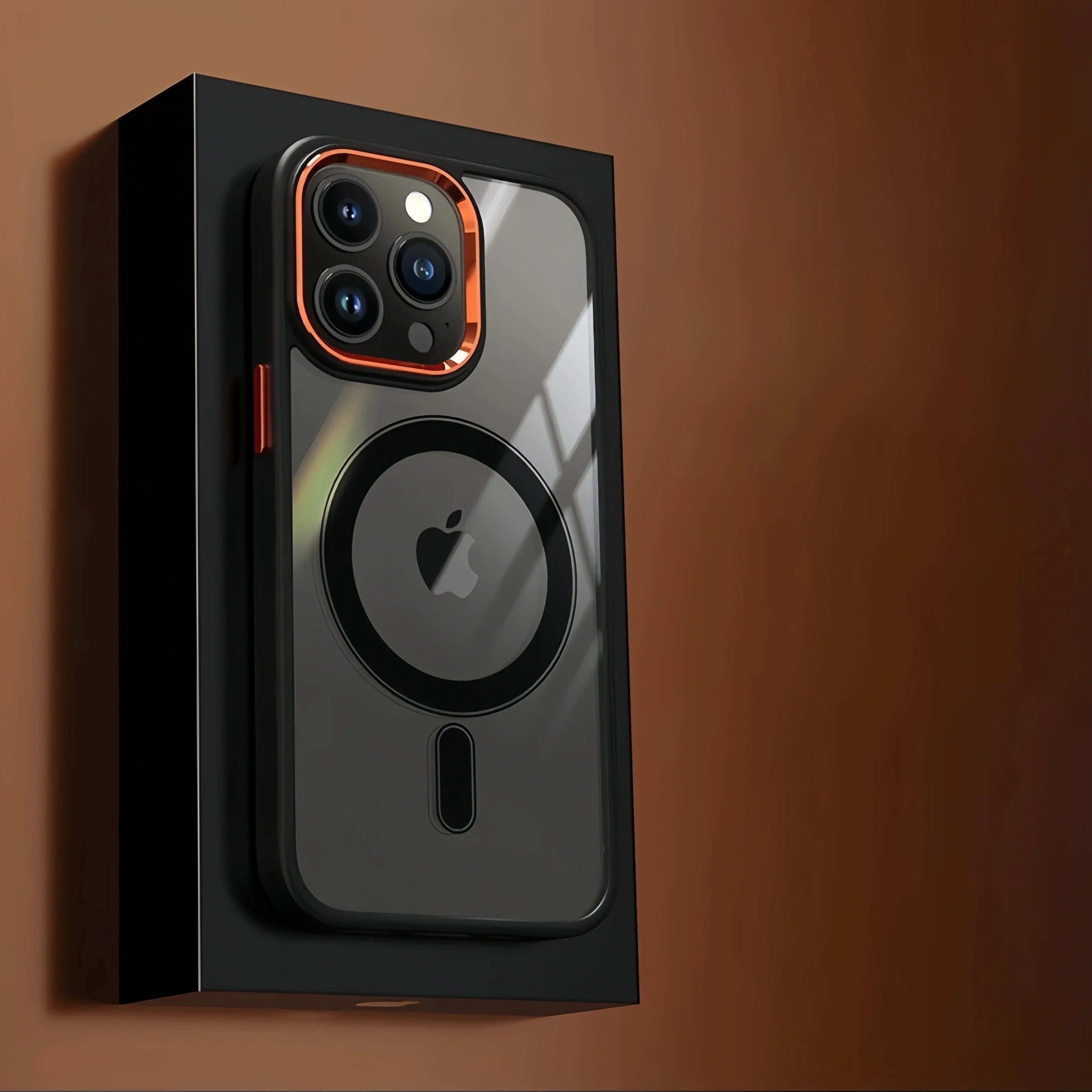 Luxury iPhone Case MagSafe Compatible Clear Cover — Transparent Acrylic Back with Soft TPU Frame, Magnetic Wireless Charging, Shockproof Anti-Fingerprint Design