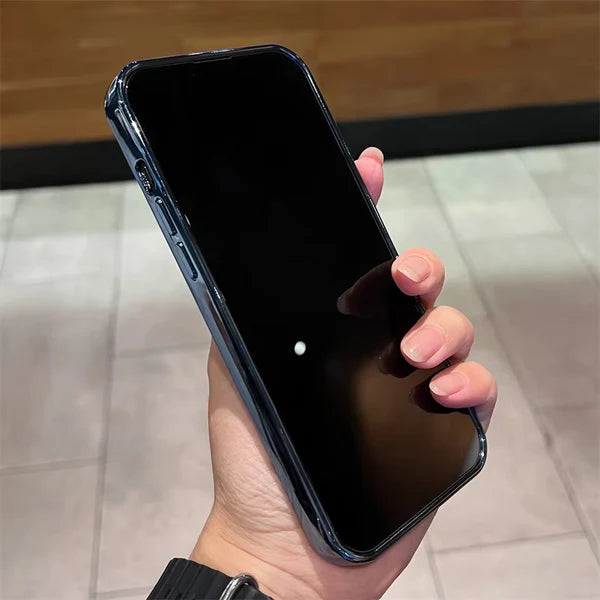 Luxury iPhone Case Transparent Magnetic Frameless Cover — Aluminum Alloy Frame, Slim Anti-Drop Shockproof Design, Scratch-Resistant Non-Slip Finish