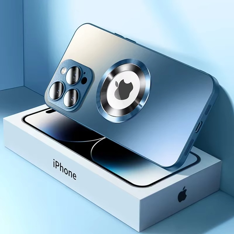 Luxury iPhone Case MagSafe Compatible Matte Cover — Magnetic Shockproof Design with Camera Protection, Wireless Charging Support, Slim Anti-Fingerprint Finish