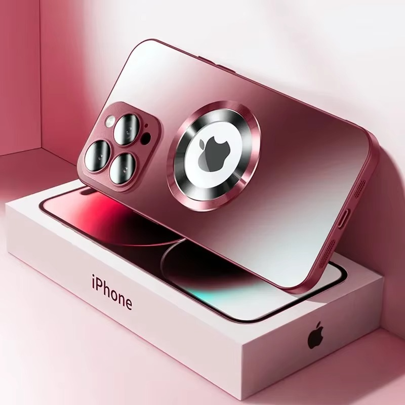 Luxury iPhone Case MagSafe Compatible Matte Cover — Magnetic Shockproof Design with Camera Protection, Wireless Charging Support, Slim Anti-Fingerprint Finish