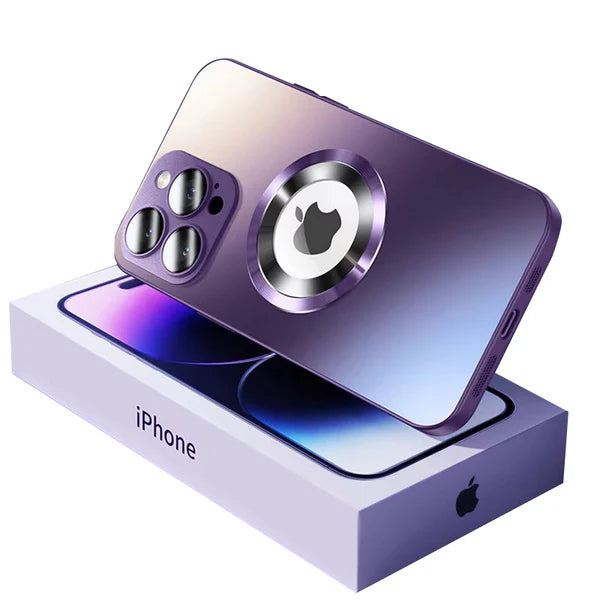 Luxury iPhone Case MagSafe Compatible Matte Cover — Magnetic Shockproof Design with Camera Protection, Wireless Charging Support, Slim Anti-Fingerprint Finish