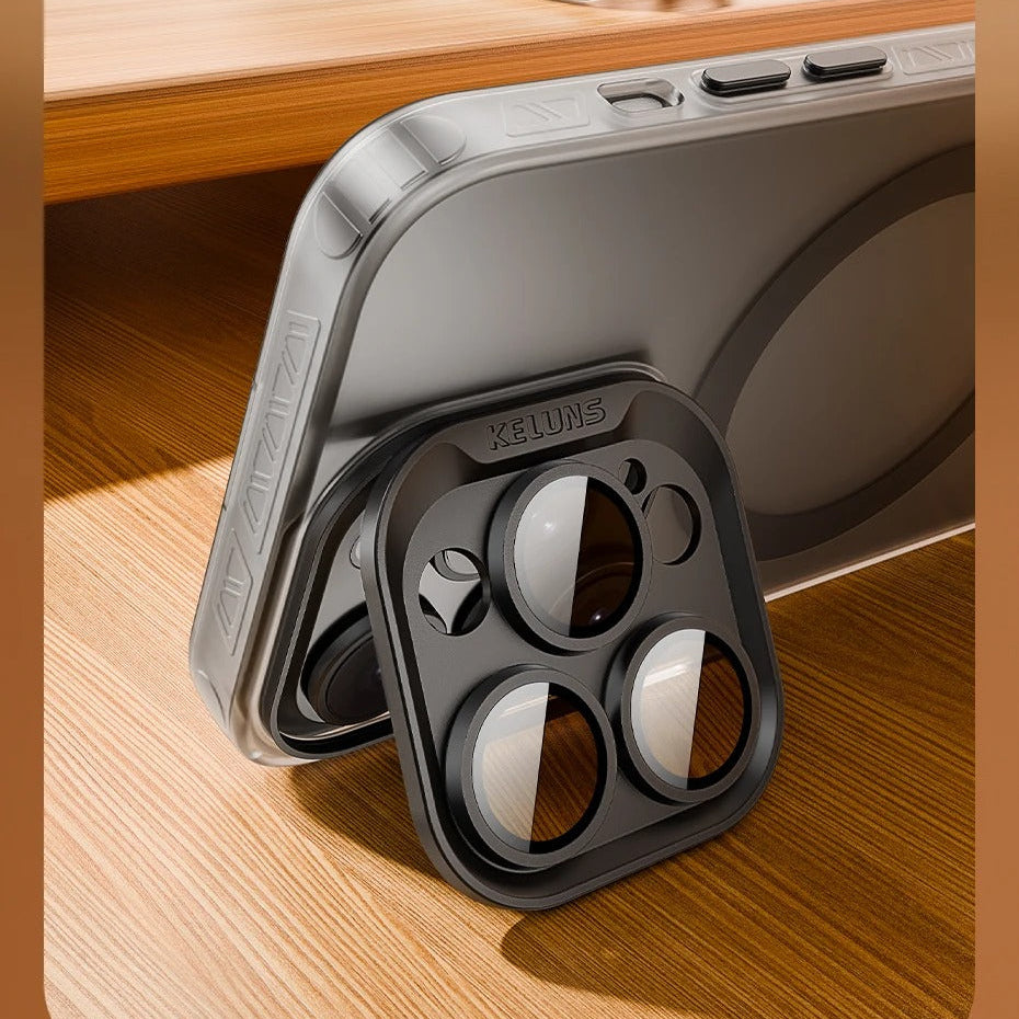 Luxury iPhone Case MagSafe Compatible — Matte Magnetic Wireless Charging, Shockproof Full Coverage with Lens Protection, Transparent Cover