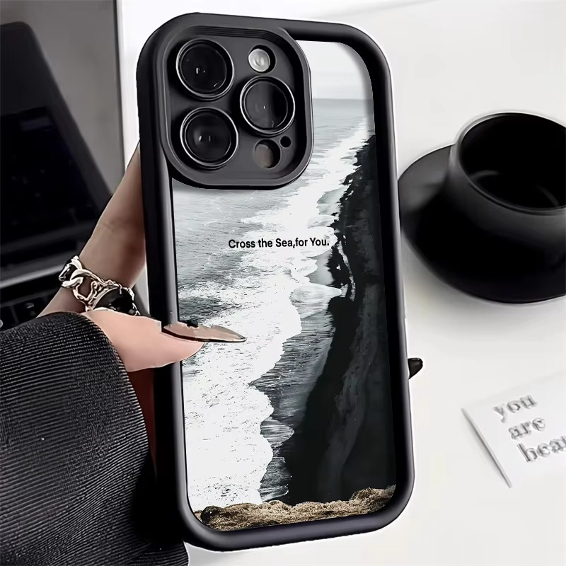 Luxury iPhone Case Marble Pattern Soft TPU Silicone — Shockproof, Anti-Fingerprint, Anti-Scratch, Non-Slip, Lightweight Full Coverage Cover