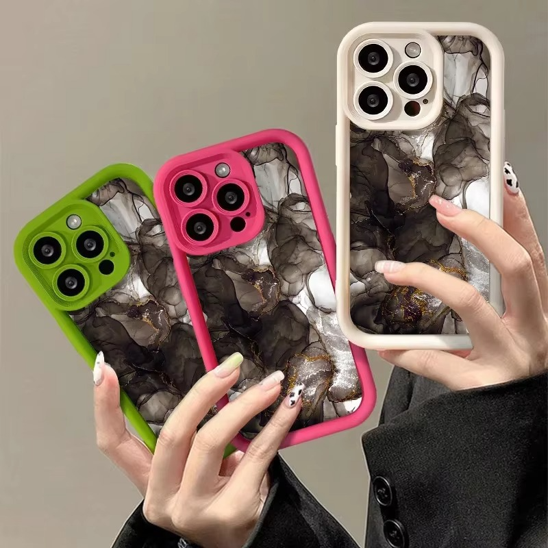 Luxury iPhone Case Marble Pattern Soft TPU Silicone — Shockproof, Anti-Fingerprint, Anti-Scratch, Non-Slip, Lightweight Full Coverage Cover