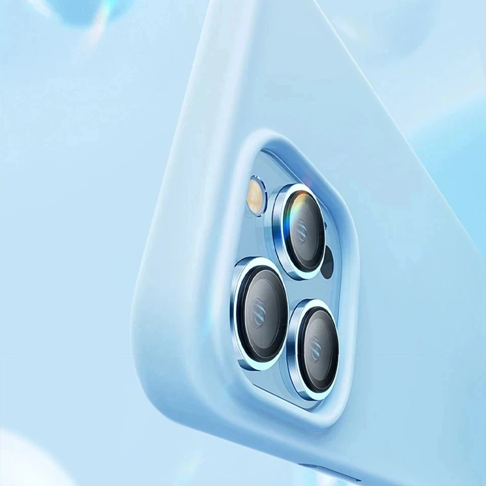 Luxury iPhone Case Shockproof Liquid Silicone Bumper — Soft Cover Protective Shell, Lightweight Anti-Scratch Design, Full Edge Protection