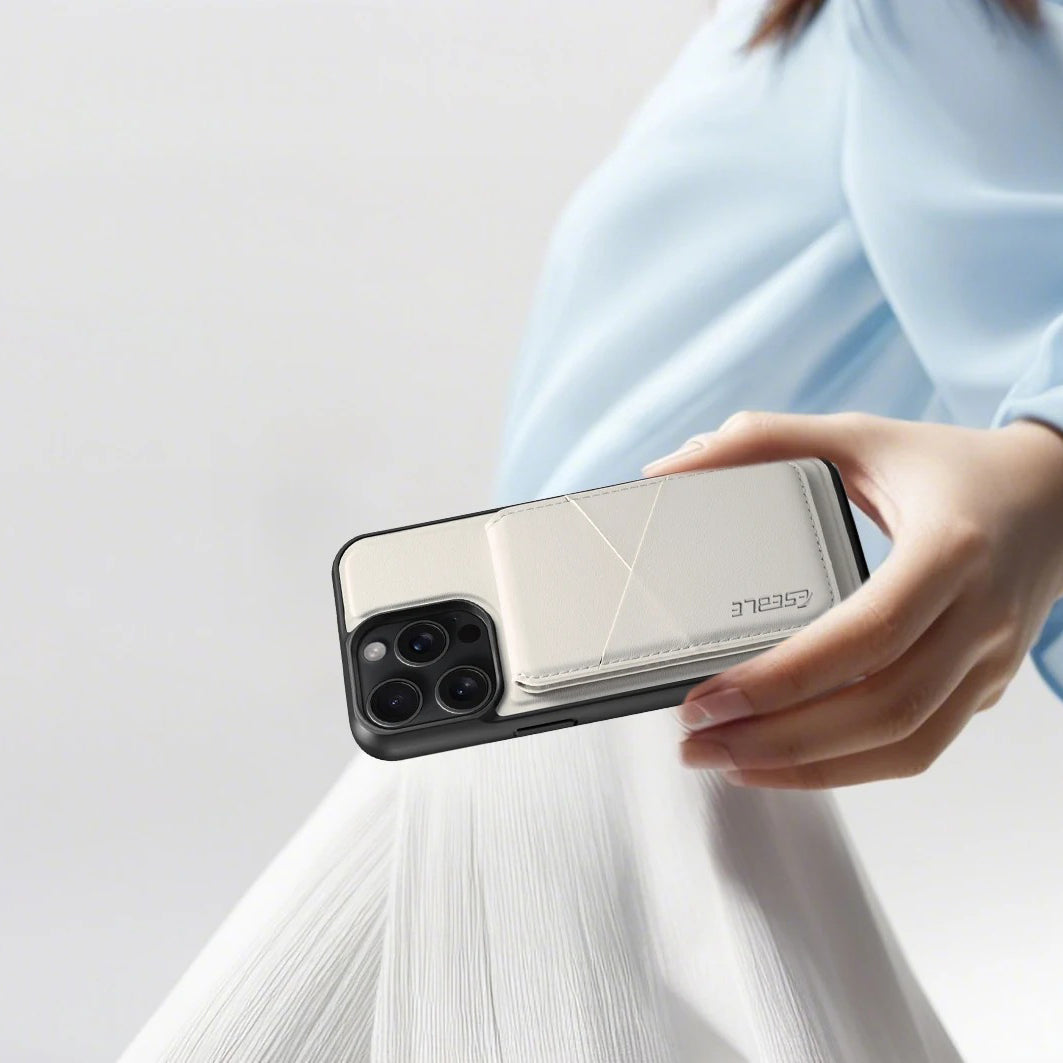 Luxury iPhone Case — 2-in-1 Detachable Magnetic Leather Wallet Cover with Card Holder Pocket and Shockproof Soft Protection