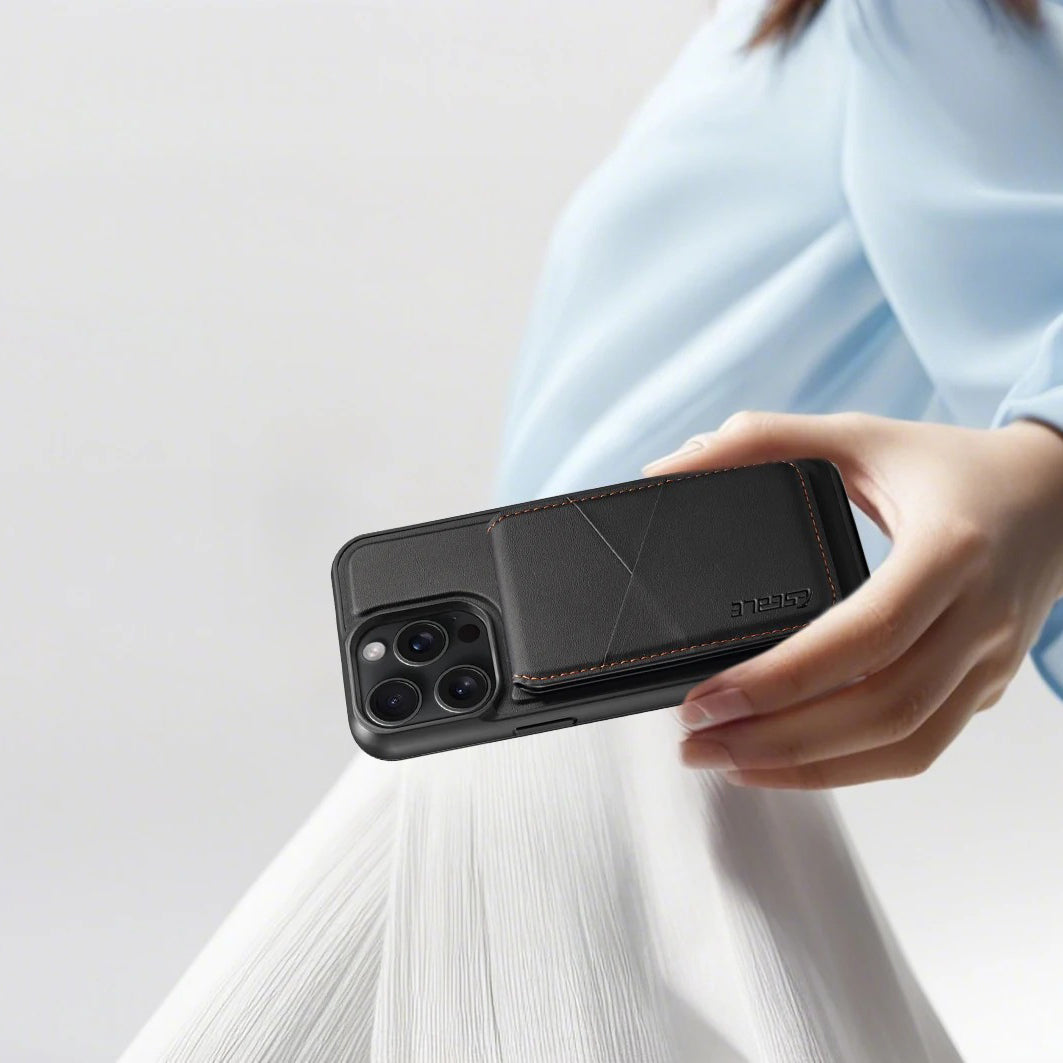 Luxury iPhone Case — 2-in-1 Detachable Magnetic Leather Wallet Cover with Card Holder Pocket and Shockproof Soft Protection