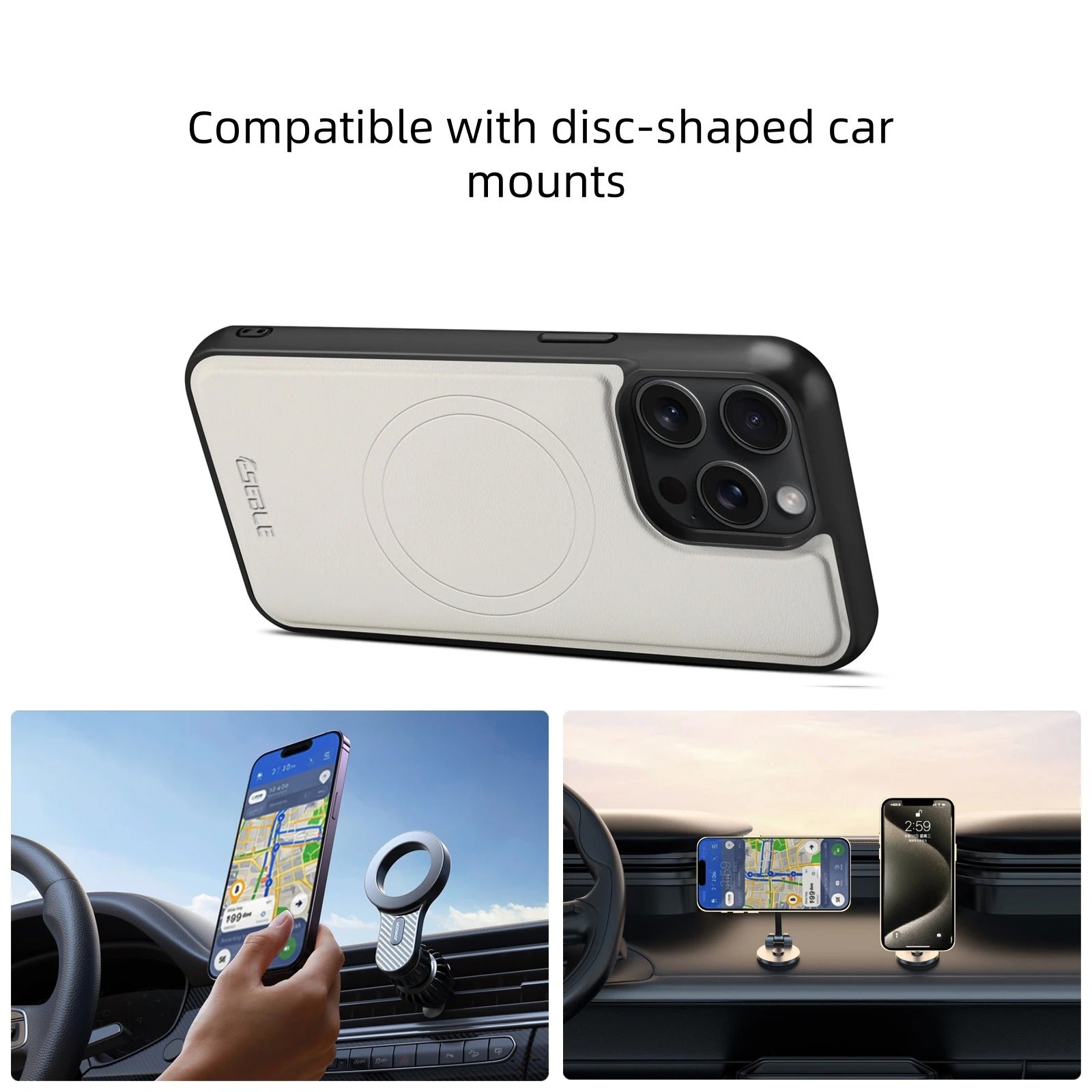 Luxury iPhone Case — 2-in-1 Detachable Magnetic Leather Wallet Cover with Card Holder Pocket and Shockproof Soft Protection