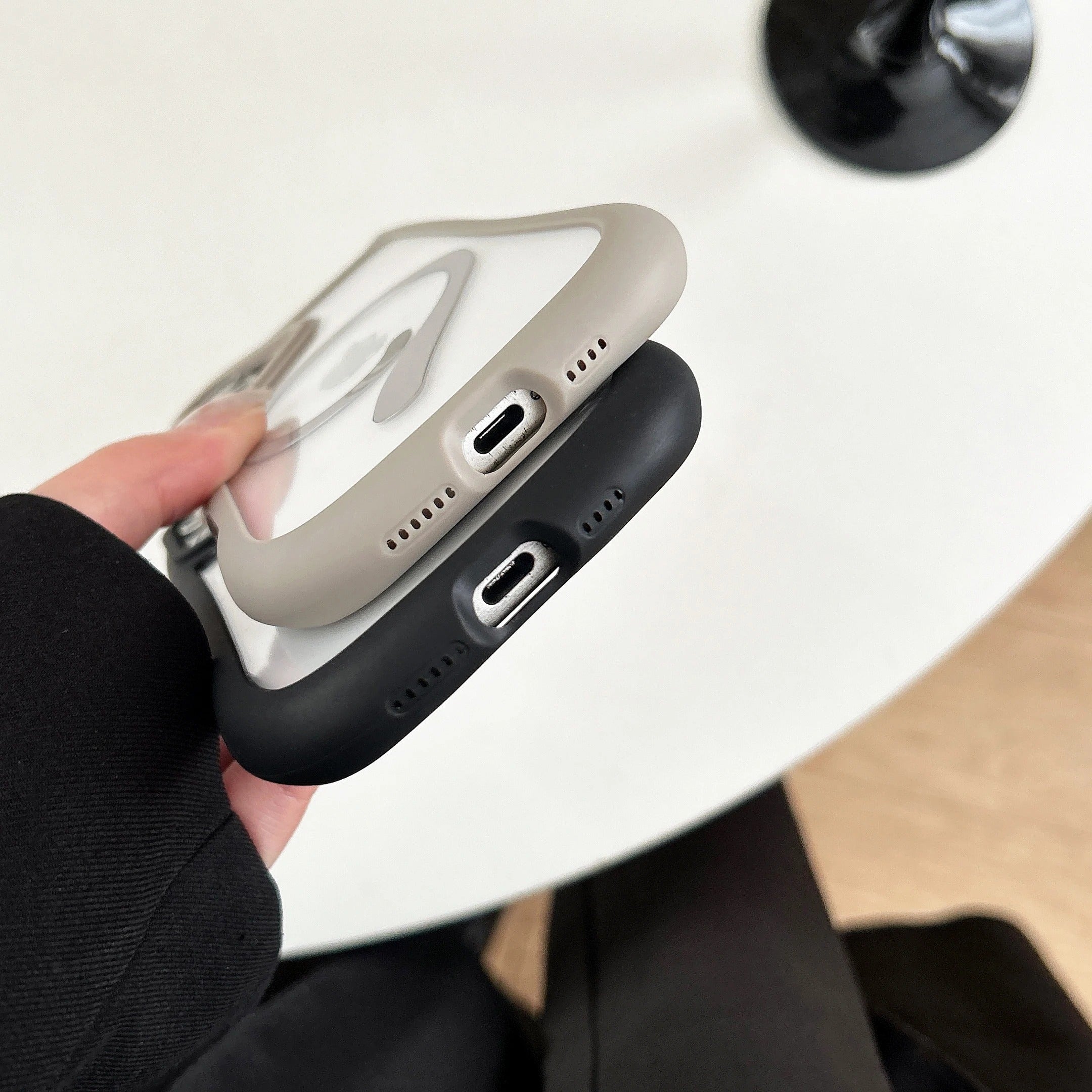 Luxury iPhone Case — 3D Cat Ear MagSafe TPU Cover with Shockproof Protection, Anti-Fingerprint Anti-Scratch Dustproof Non-Slip Transparent Design