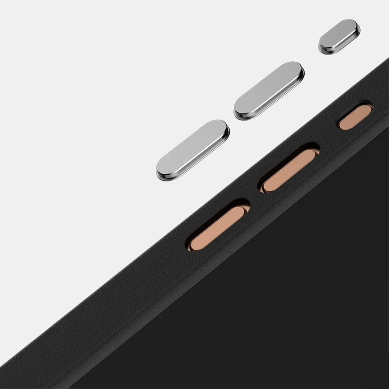 Luxury iPhone Case — 3D Embossed Invisible Magnetic Cover with Skin-Feel Frosted Back, Shockproof Dual-Layer Protection & Ultra-Slim Matte Full-Coverage Design