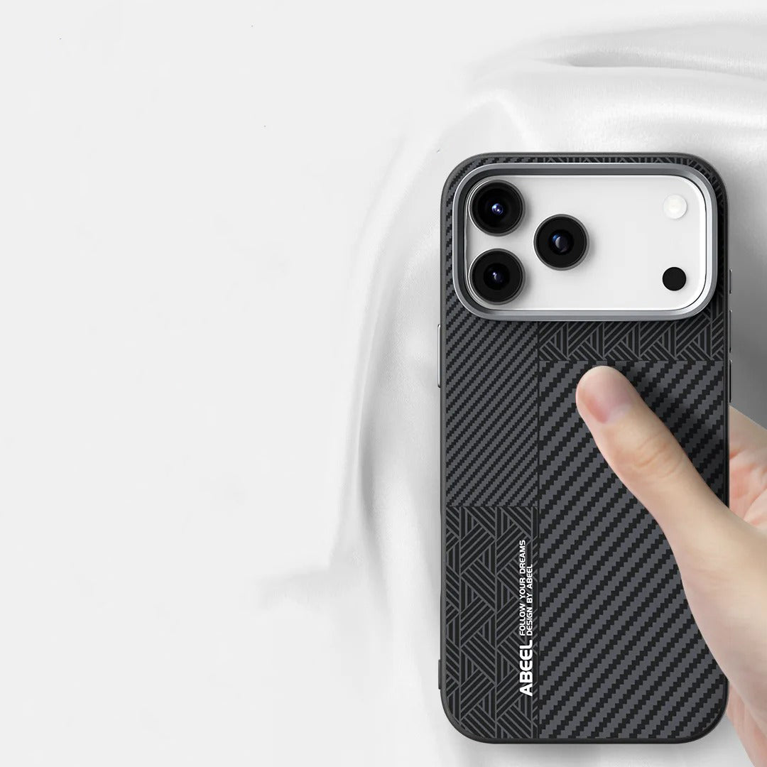 Luxury iPhone Case — 3D Embossed Invisible Magnetic Cover with Skin-Feel Frosted Back, Shockproof Dual-Layer Protection & Ultra-Slim Matte Full-Coverage Design