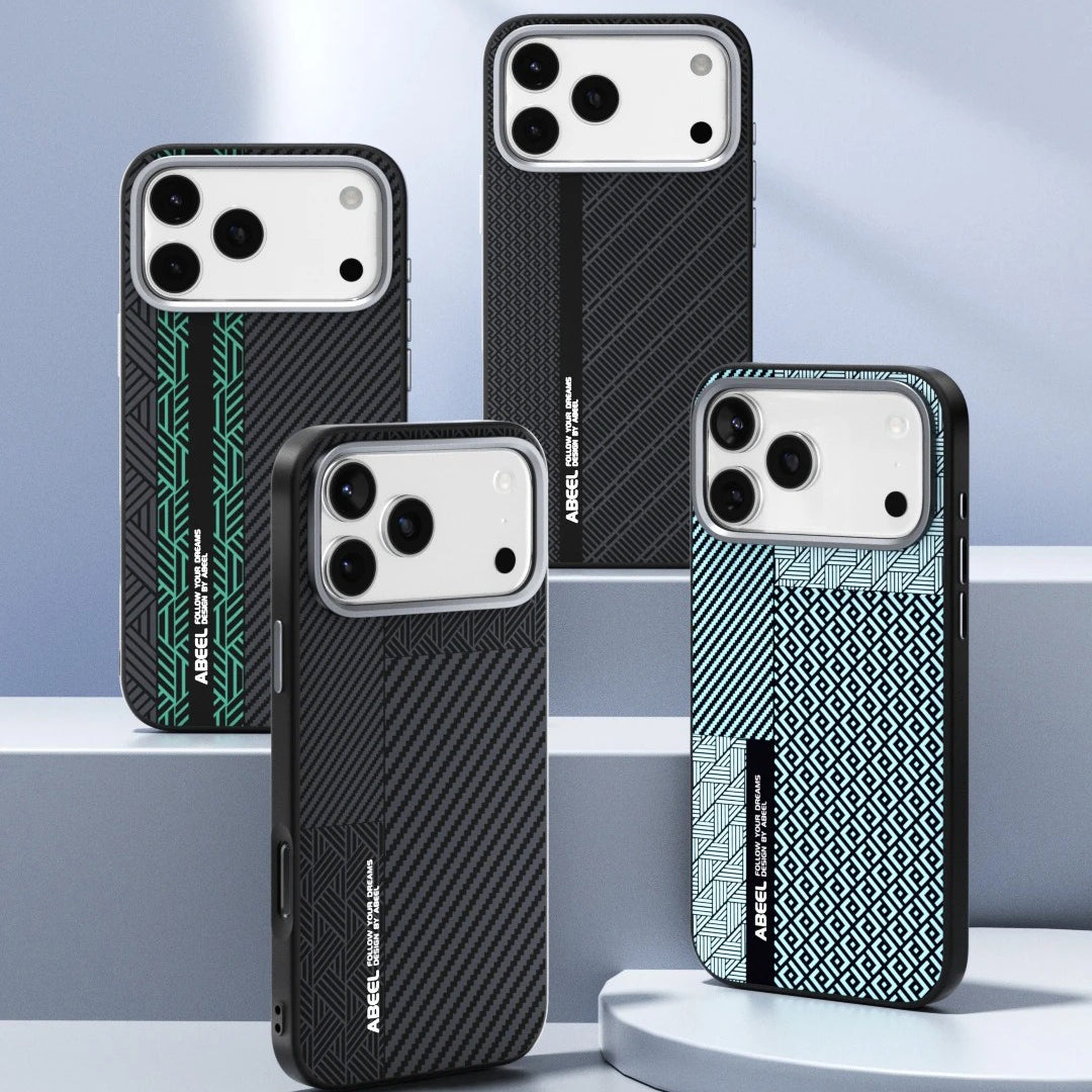 Luxury iPhone Case — 3D Embossed Invisible Magnetic Cover with Skin-Feel Frosted Back, Shockproof Dual-Layer Protection & Ultra-Slim Matte Full-Coverage Design