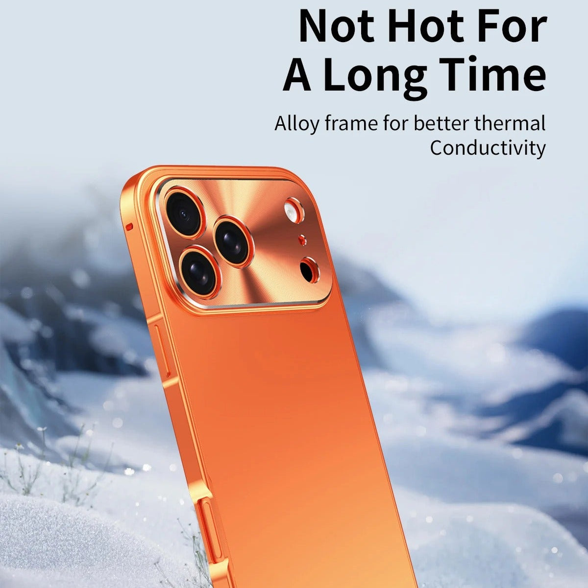 Luxury iPhone Case — Aluminum Alloy Frame with Ultra-Thin Frosted PC Backplate, Shockproof Advanced Protective Design