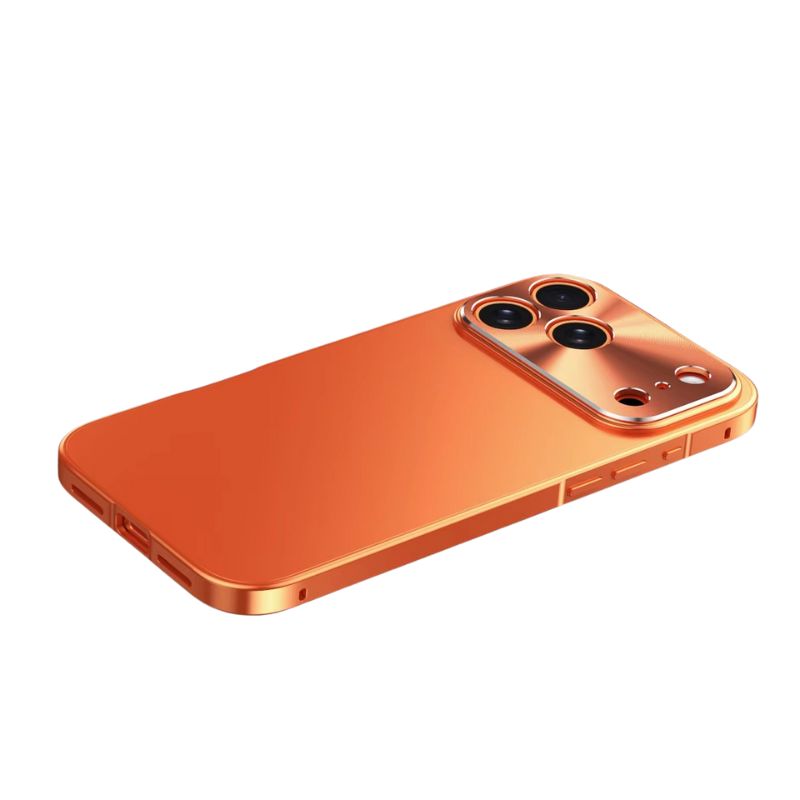 Luxury iPhone Case — Aluminum Alloy Frame with Ultra-Thin Frosted PC Backplate, Shockproof Advanced Protective Design