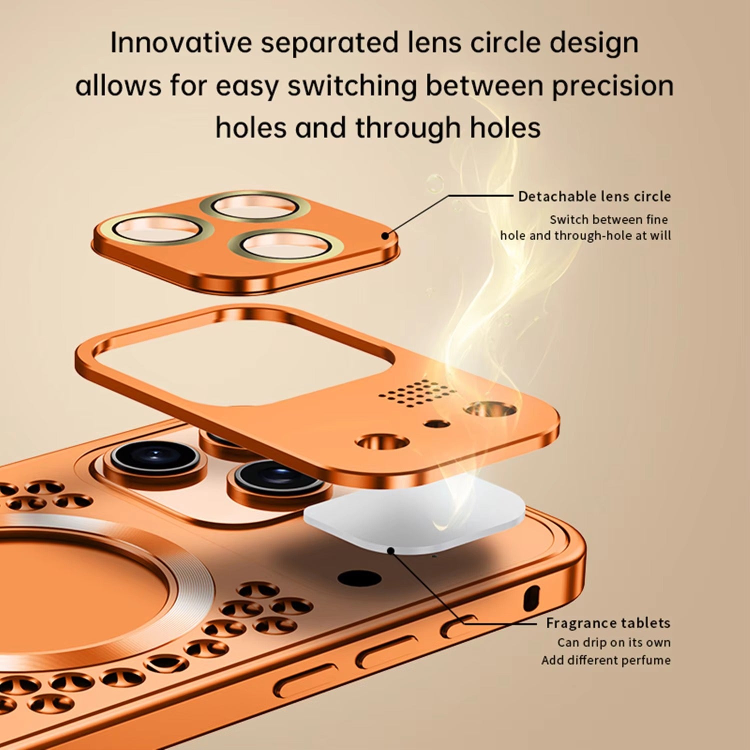 Luxury iPhone Case — Aluminum Alloy Magnetic Cover with Heat-Dissipation Metal Frame, Anti-Fall Protection and Camera Lens Guard