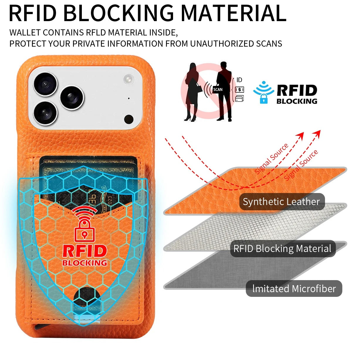 Luxury iPhone Case — Automatic Card Ejection PU Leather Cover, Shockproof Protection, Multi-Function Wallet Design