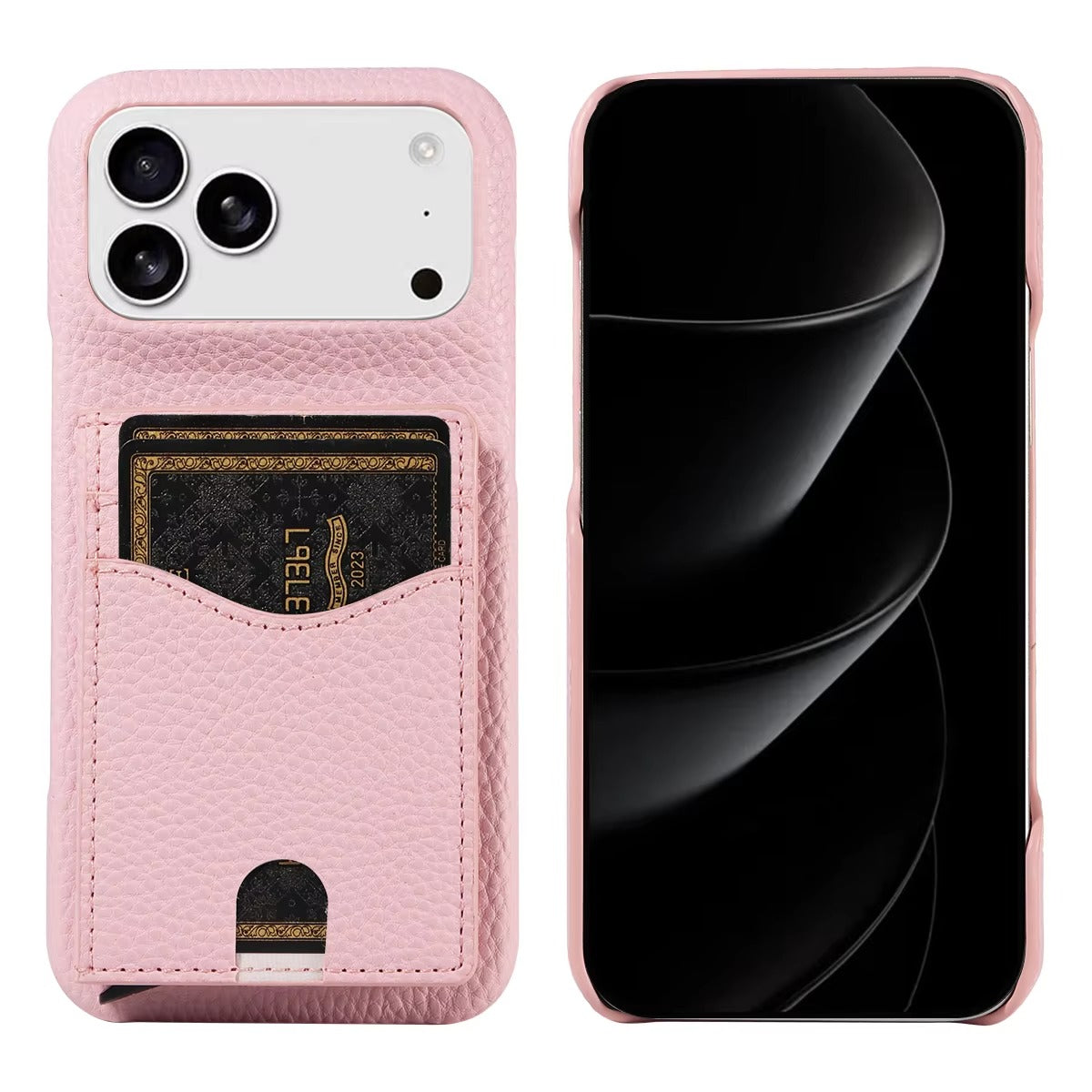 Luxury iPhone Case — Automatic Card Ejection PU Leather Cover, Shockproof Protection, Multi-Function Wallet Design