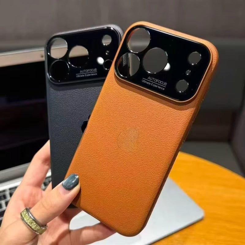 Luxury iPhone Case — Built-In MagSafe Heat-Dissipation Leather-Texture Cover with Shockproof Anti-Fingerprint Dustproof Non-Slip Slim Design