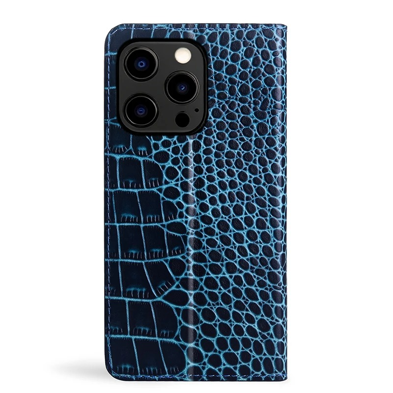 Luxury iPhone Case — Business Flip Wallet Genuine Leather Cover with Kickstand, Magnetic Full-Protection Design & Anti-Scratch Non-Slip Finish