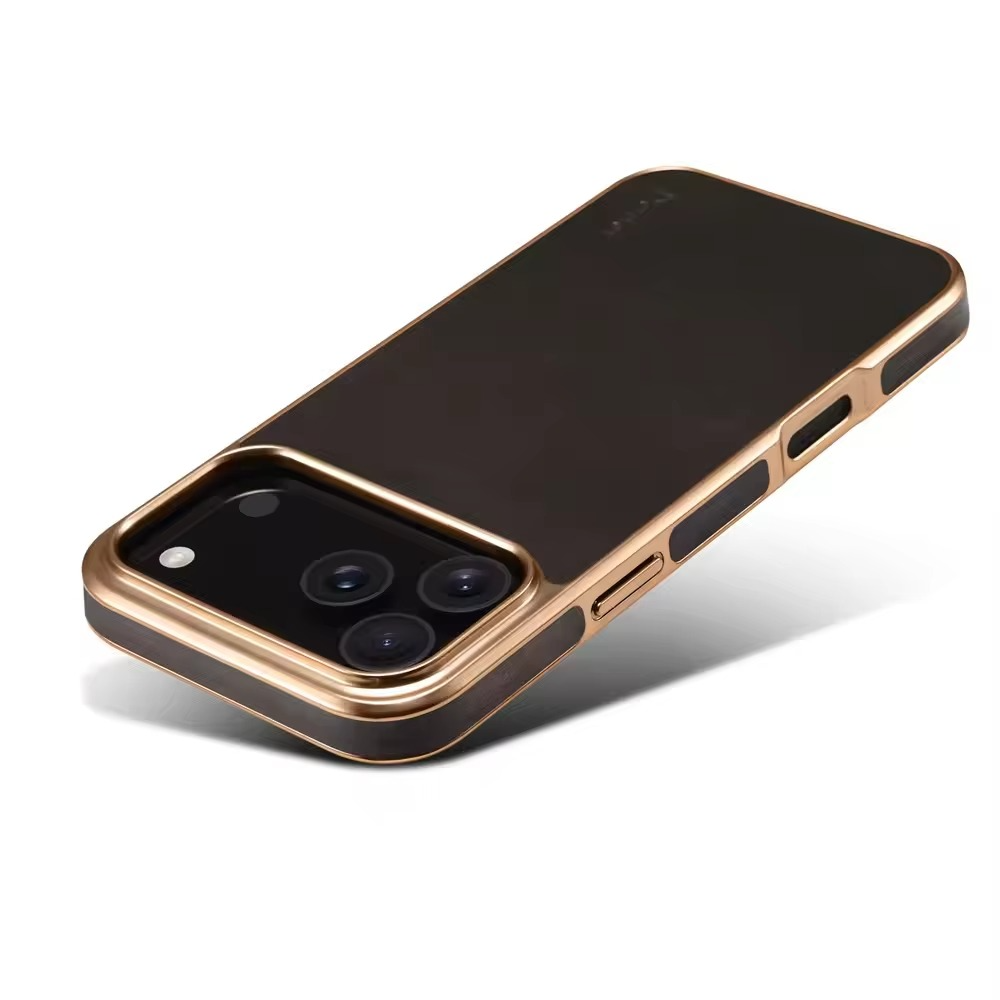 Luxury iPhone Case — Cowhide Electroplated Leather Cover with Heat-Resistant Skin-Friendly Finish & Non-Slip Premium Design