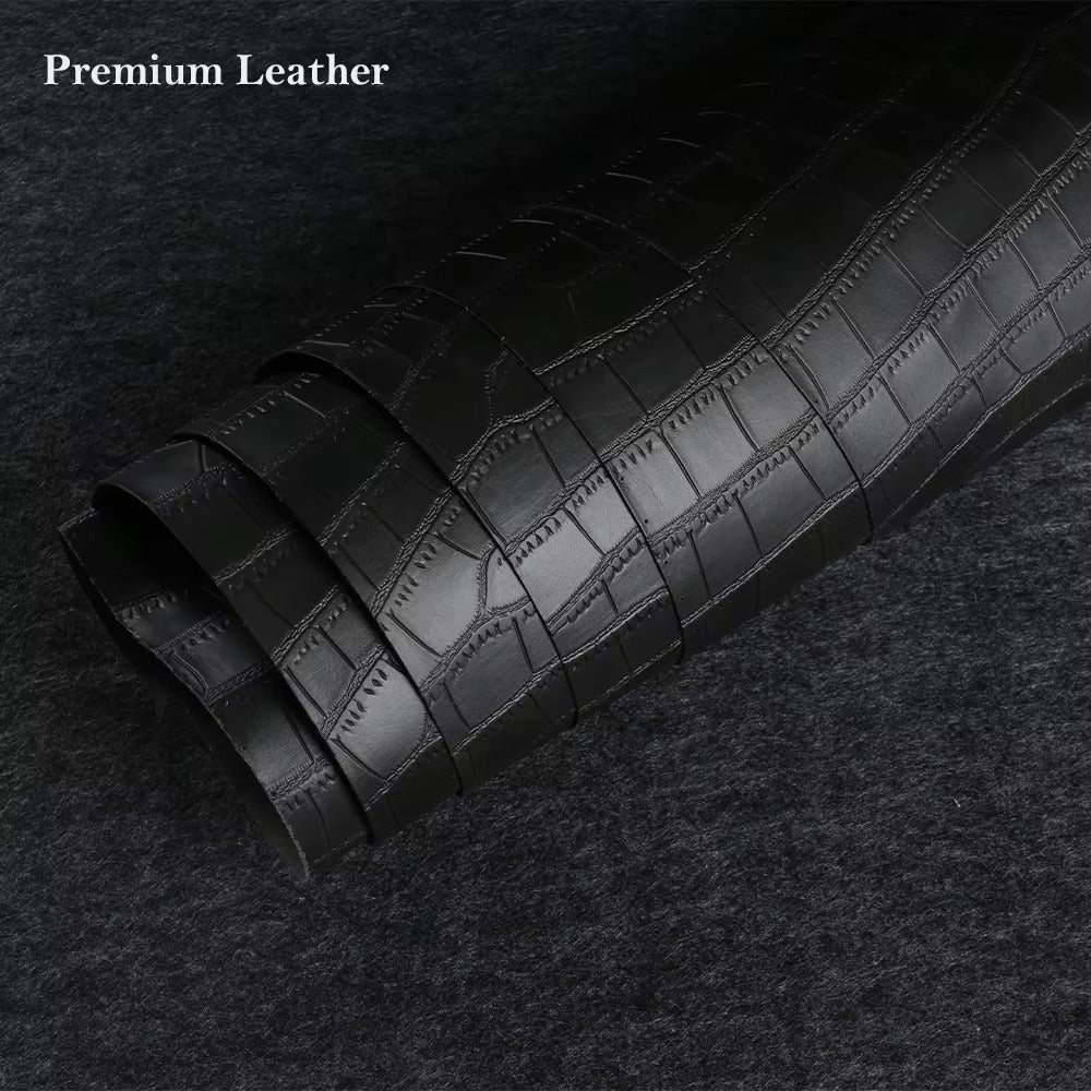 Luxury iPhone Case — Crocodile Leather Bumper Cover with Shockproof Hard PC Protection, Anti-Fingerprint Anti-Scratch Non-Slip Design