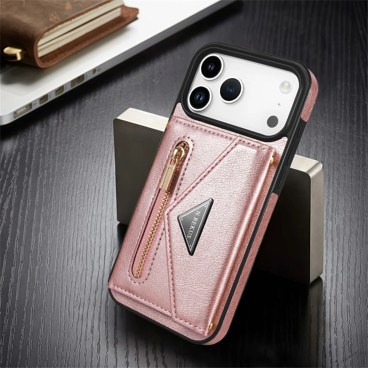 Luxury iPhone Case — Crossbody Wallet with Card Holder and Lanyard Strap, Shockproof Leather Cover, Anti-Fingerprint Full Access Design