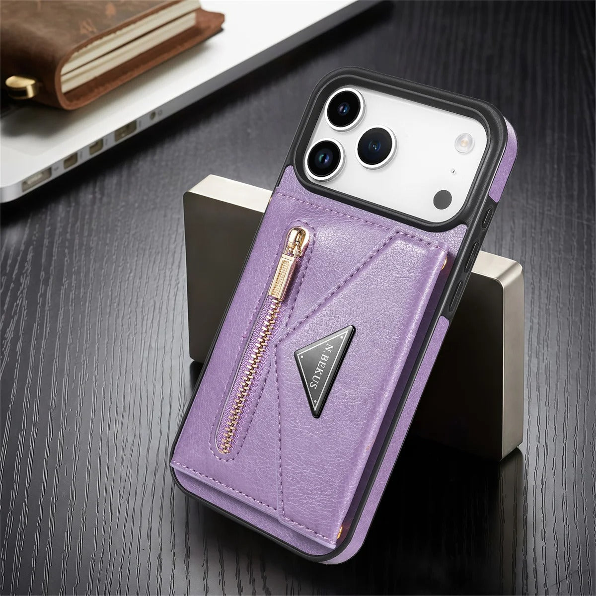 Luxury iPhone Case — Crossbody Wallet with Card Holder and Lanyard Strap, Shockproof Leather Cover, Anti-Fingerprint Full Access Design