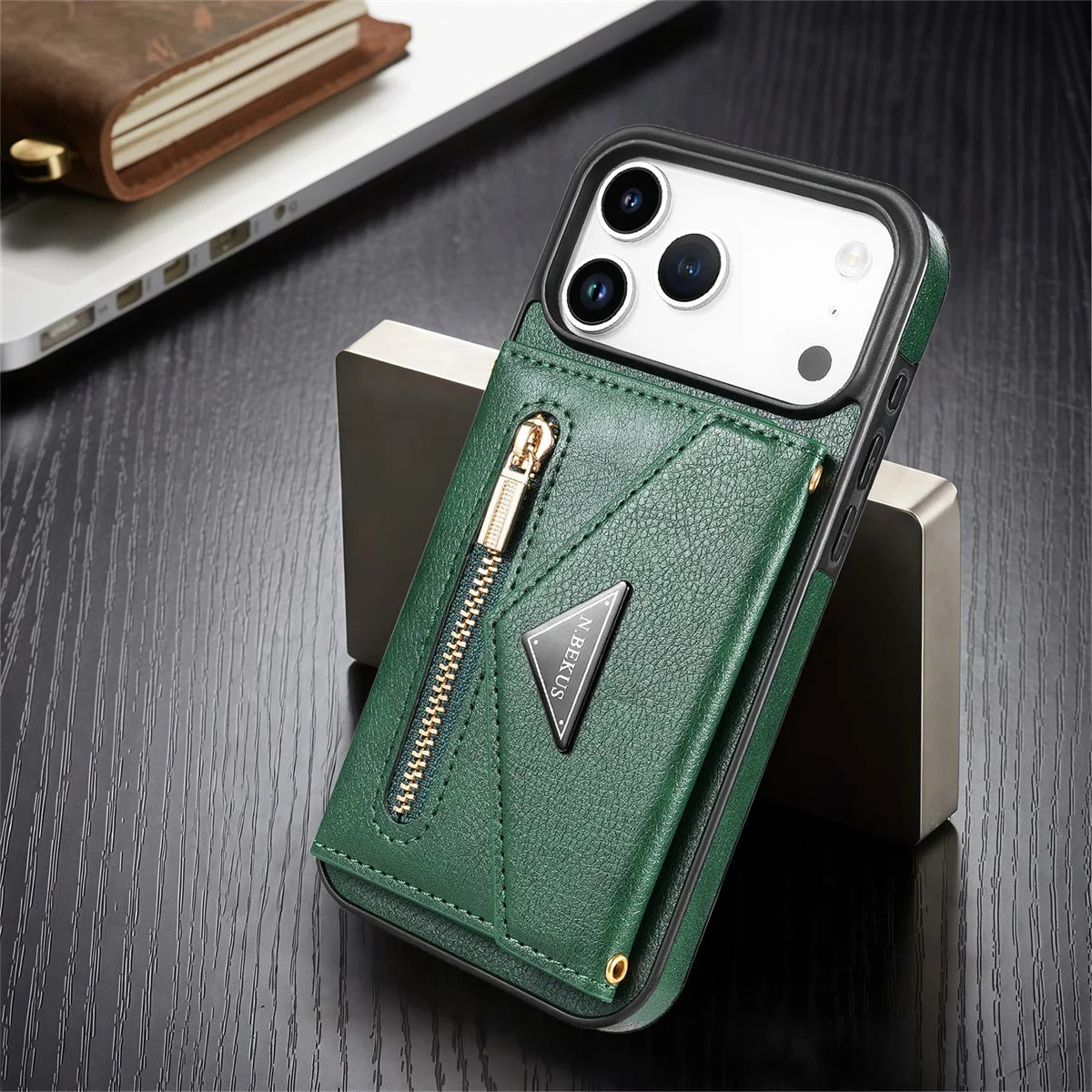 Luxury iPhone Case — Crossbody Wallet with Card Holder and Lanyard Strap, Shockproof Leather Cover, Anti-Fingerprint Full Access Design
