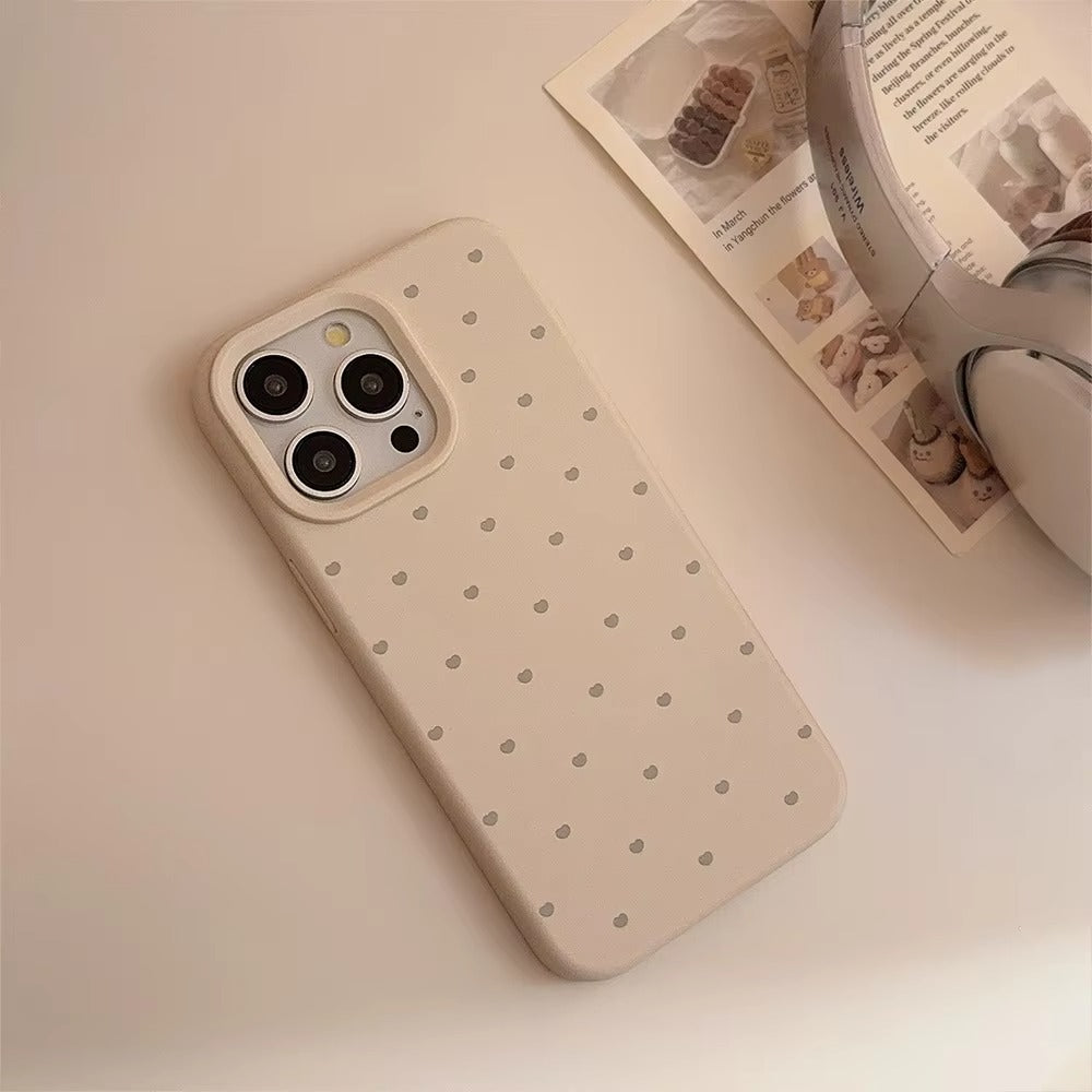 Luxury iPhone Case — Cute Love-Heart Candy Color Matte Silicone Cover with Ultra-Slim Shockproof Design and Anti-Fingerprint Non-Slip Finish