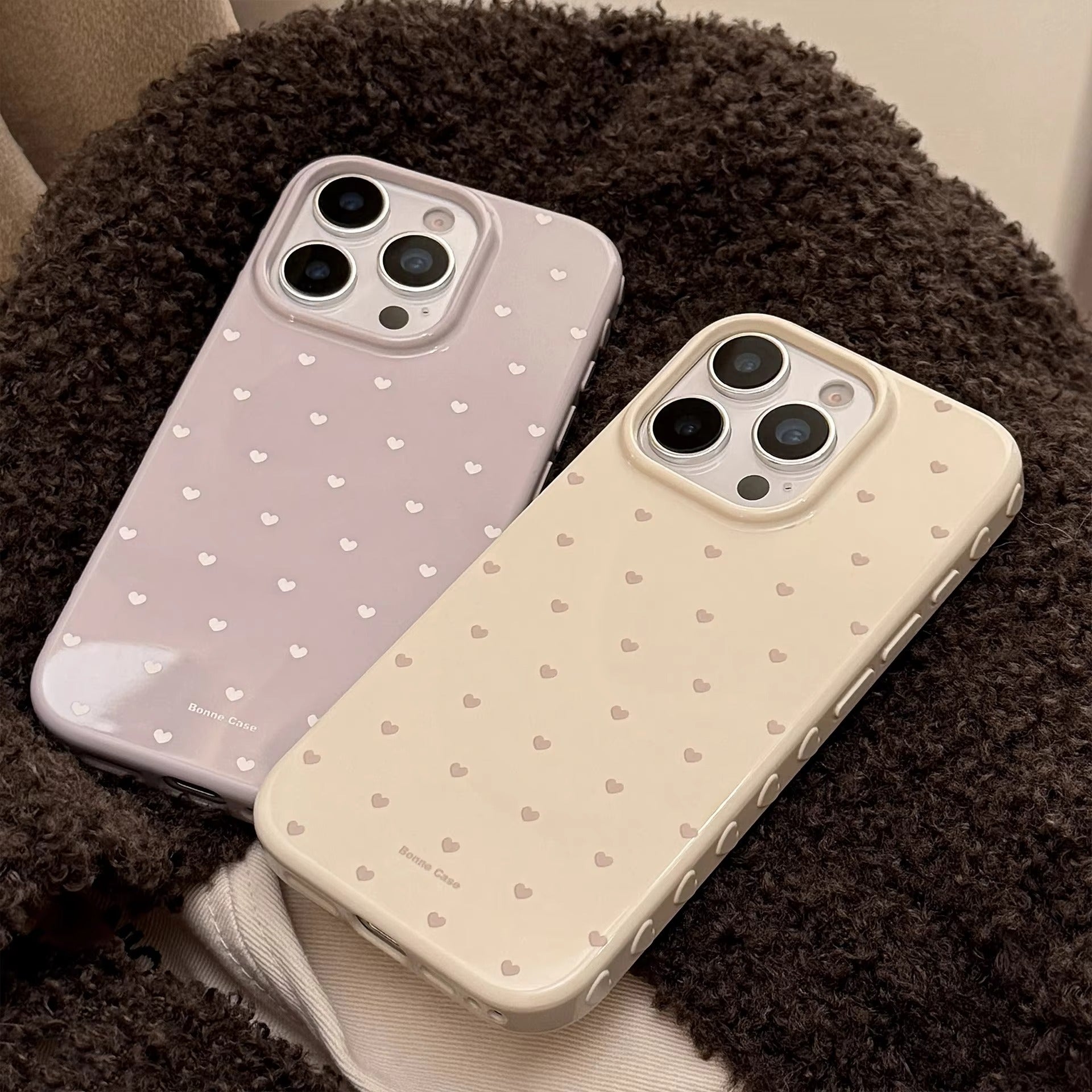 Luxury iPhone Case — Cute Love-Heart Candy Color Matte Silicone Cover with Ultra-Slim Shockproof Design and Anti-Fingerprint Non-Slip Finish