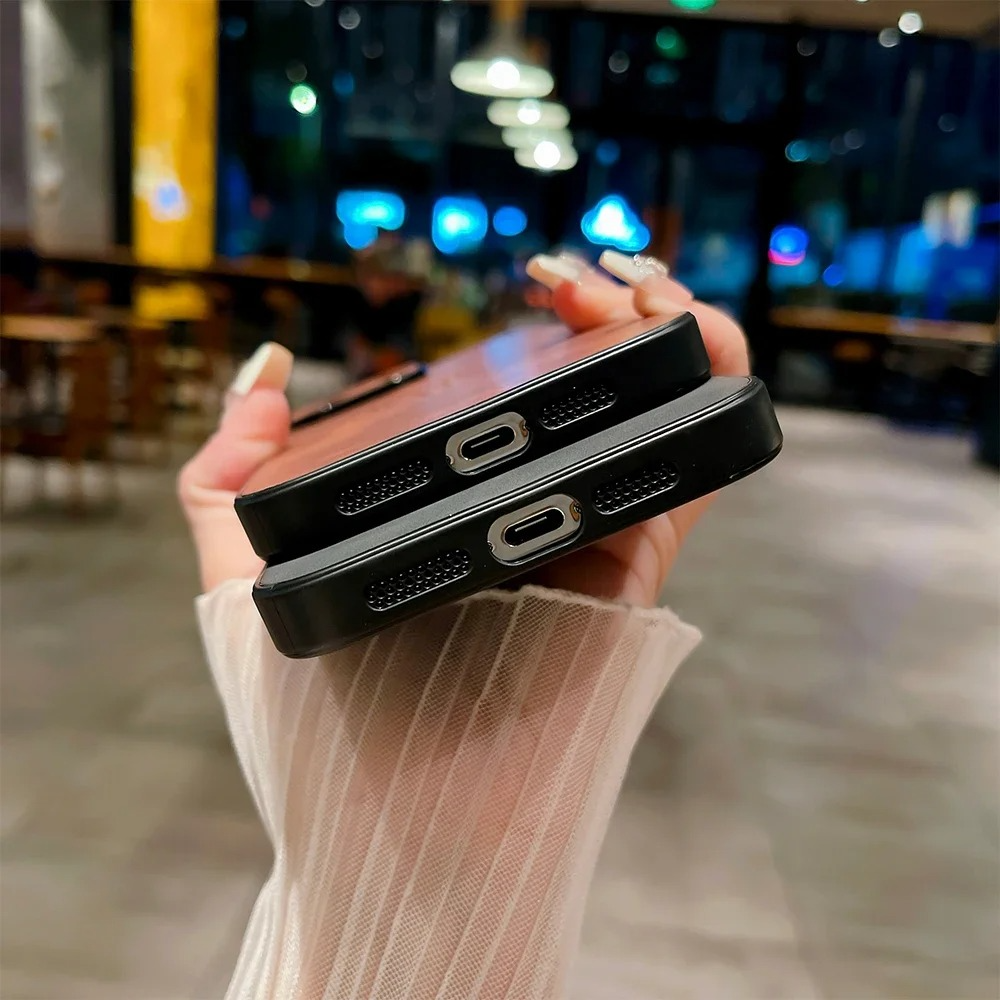 Luxury iPhone Case — Embossed Deer PU Leather Full-Coverage Shell with Anti-Fingerprint Anti-Scratch Protection & All-Round Camera Guard Design