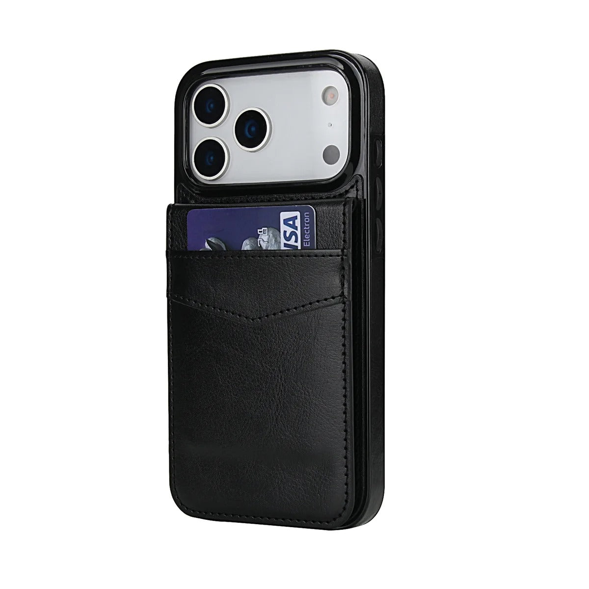 Luxury iPhone Case — Flip Stand Wallet with Card Holder, Retro Leather Cover, Shockproof Anti-Fingerprint Protection, Full Access Design
