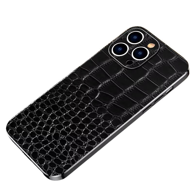 Luxury iPhone Case — Genuine Leather MagSafe Cover with 38-Magnet Wireless Charging Support, Full-Coverage Anti-Scratch Protection & Soft TPU Shock-Resistant Edges