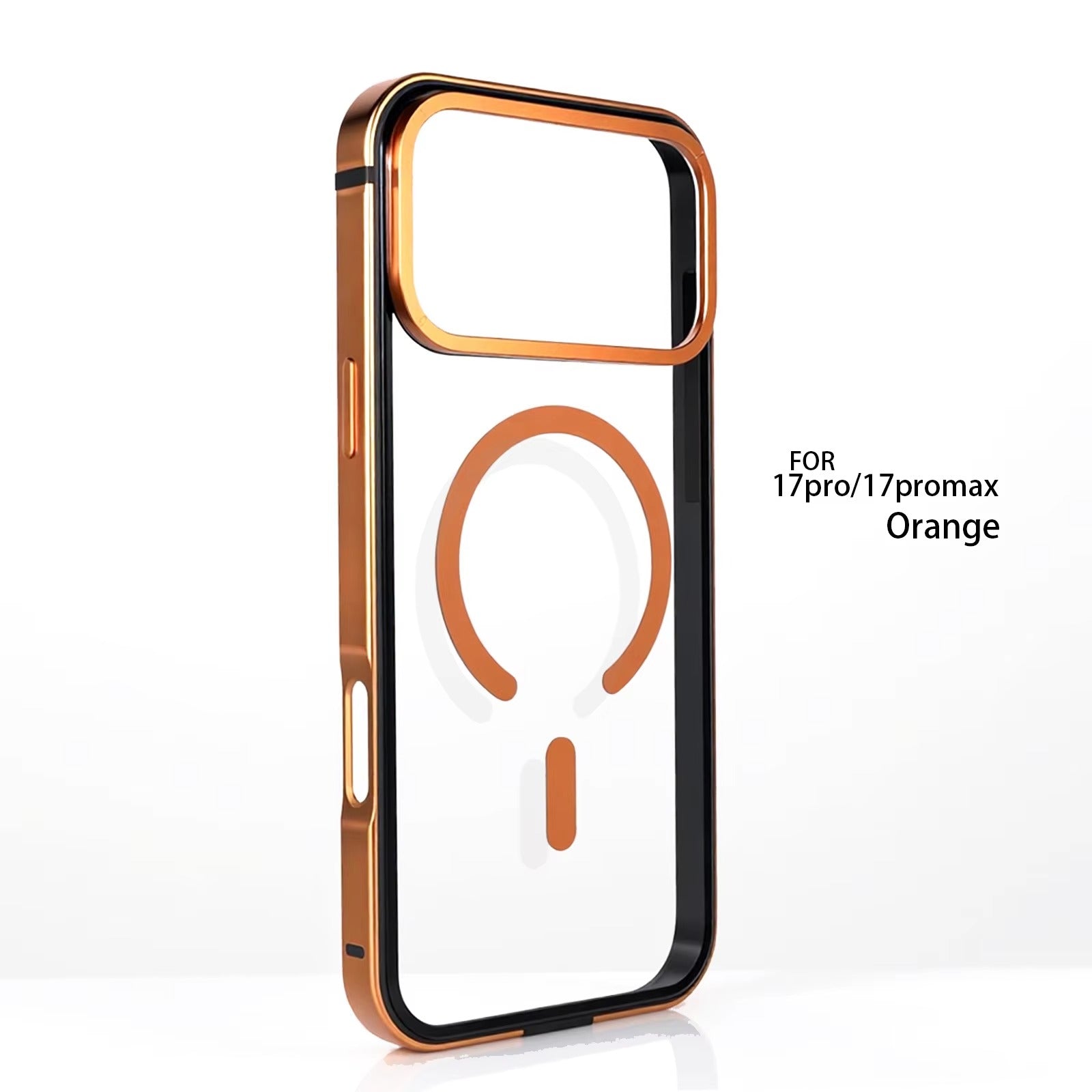 Luxury iPhone Case — High-End Metal Frame MagSafe Cover with HD Acrylic Backplate and Durable Shockproof Protective Design
