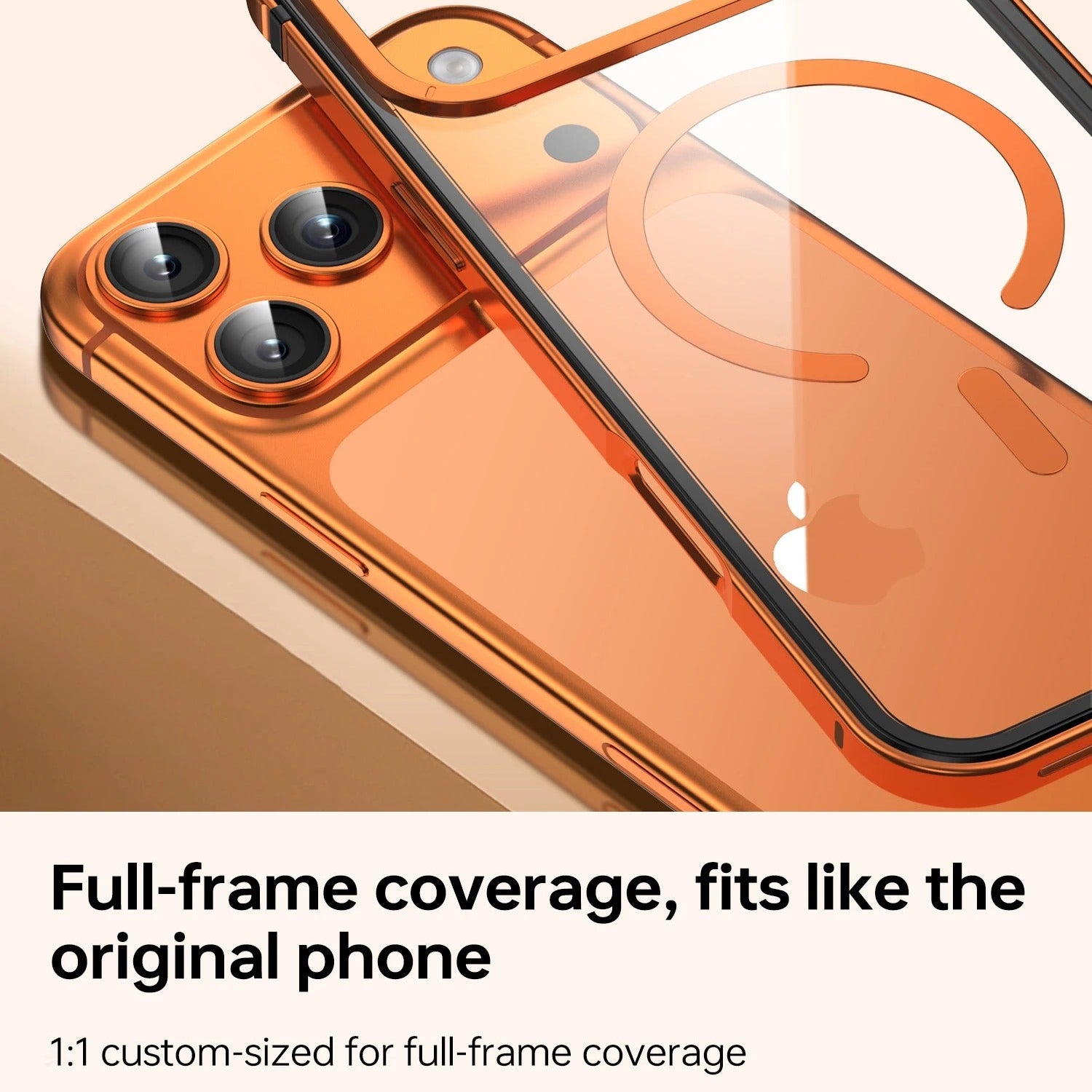 Luxury iPhone Case — High-End Metal Frame MagSafe Cover with HD Acrylic Backplate and Durable Shockproof Protective Design