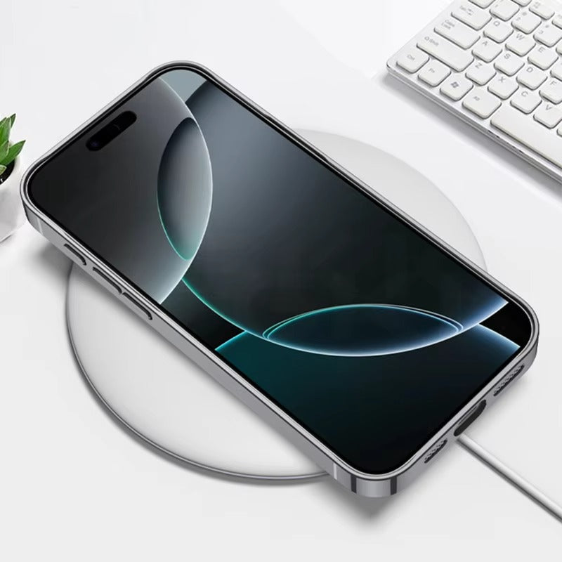 Luxury iPhone Case — Leather Plating Cover with Soft TPU Edges, Shockproof Anti-Scratch Design, Ultra-Thin Plated Frame & Full Camera Lens Protection