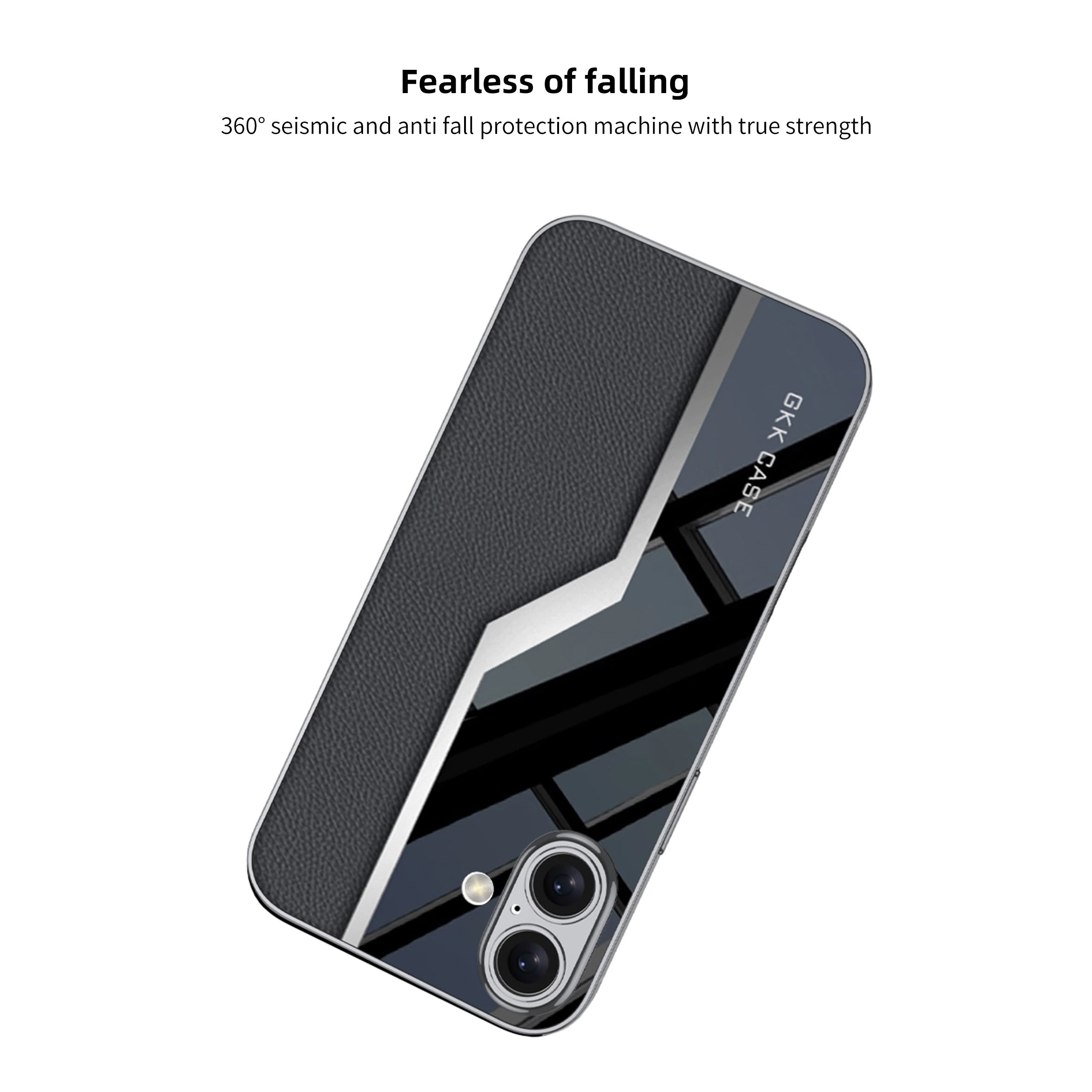 Luxury iPhone Case — Leather Plating Cover with Soft TPU Edges, Shockproof Anti-Scratch Design, Ultra-Thin Plated Frame & Full Camera Lens Protection