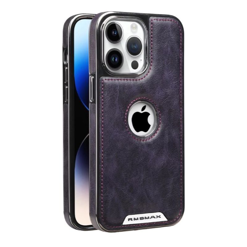 Luxury iPhone Case — Leather Shockproof Protective Cover with Anti-Fingerprint Anti-Scratch Dustproof Non-Slip Design and Easy-Access Cutouts