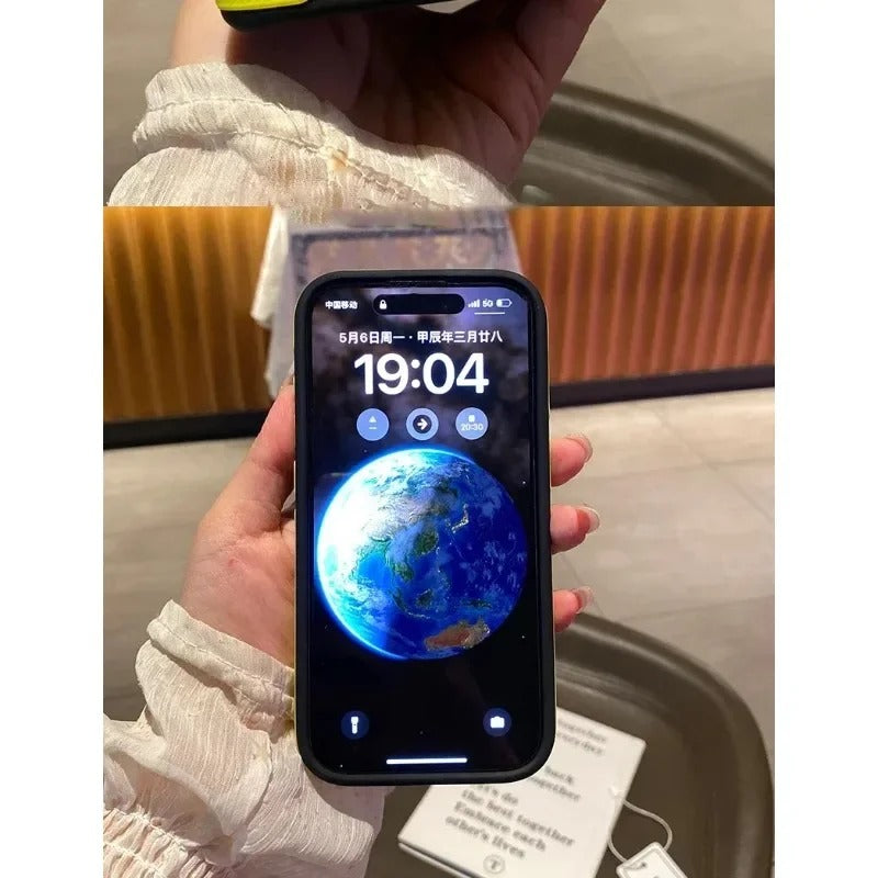 Luxury iPhone Case — MagSafe Colorblock Translucent Frosted Cover with Shockproof Anti-Slip Design and Stylish Matte Finish