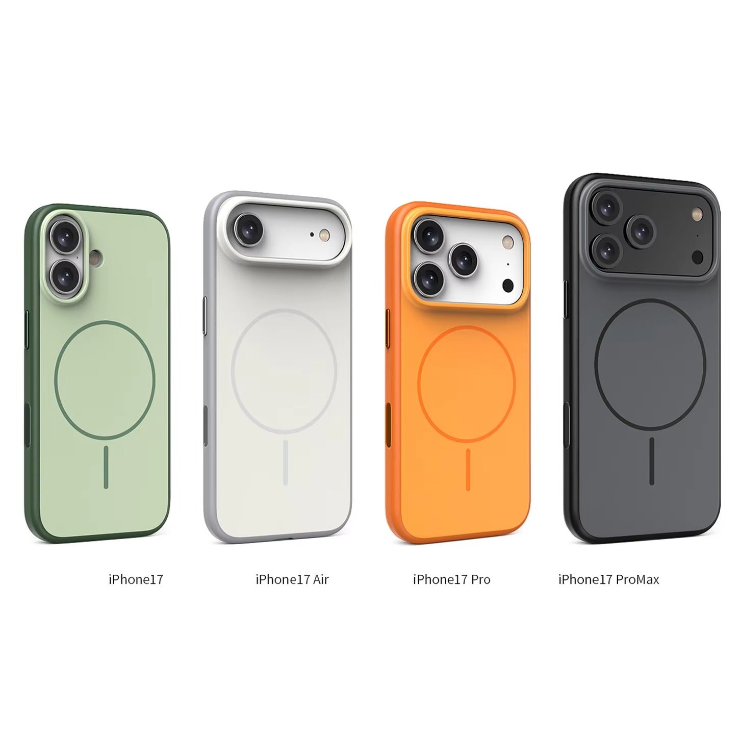Luxury iPhone Case — MagSafe Frosted TPU+PC Shockproof Cover with Camera Button and Anti-Fingerprint Matte Design