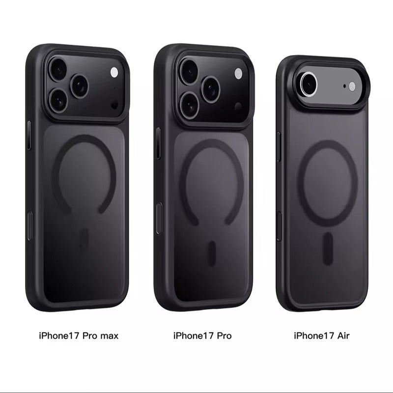 Luxury iPhone Case — MagSafe Magnetic TPU+PC Shockproof Cover with Camera Button and Anti-Fingerprint Matte Finish