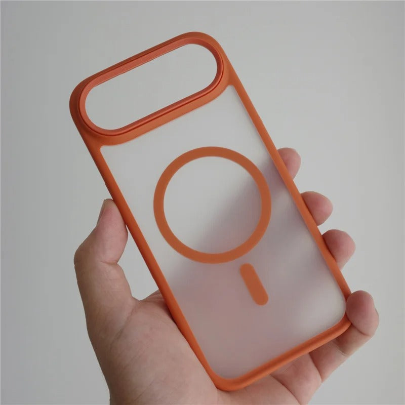 Luxury iPhone Case — MagSafe Magnetic TPU+PC Shockproof Cover with Camera Button and Anti-Fingerprint Matte Finish