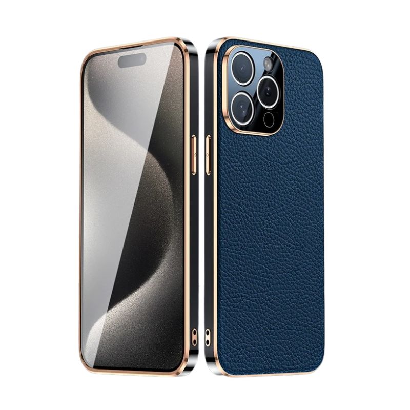 Luxury iPhone Case — Magnetic Genuine Leather Slim Cover with Precise Lens Protection, Anti-Drop Shockproof Design & Lightweight Premium Finish