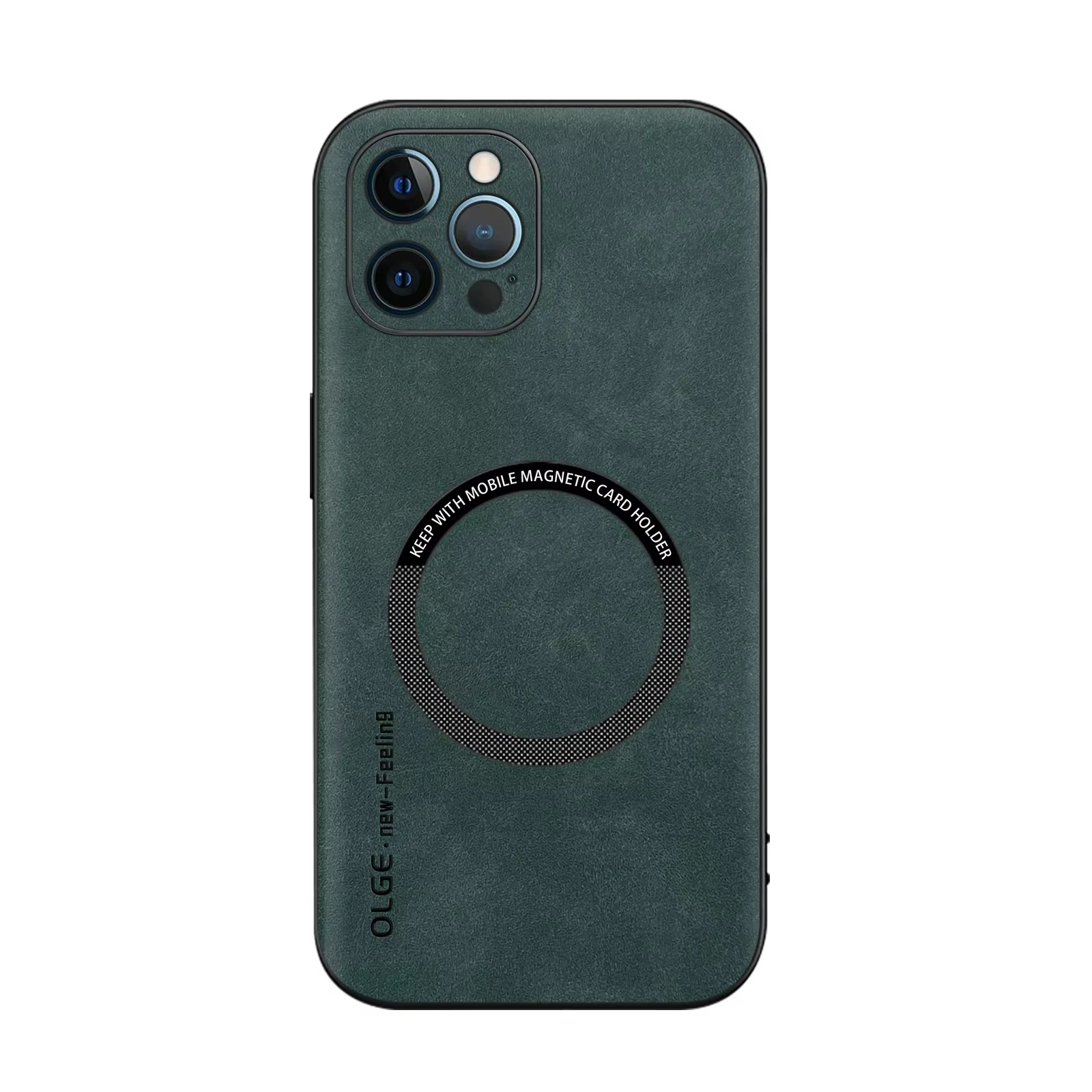 Luxury iPhone Case — Magnetic Leather Full-Coverage Cover with Wireless-Charging Support, Matte Anti-Scratch Dustproof Design