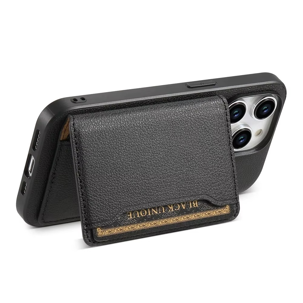 Luxury iPhone Case — Magnetic Leather Wallet Cover with Card Slot Holder, Anti-Fingerprint Scratch-Resistant Design and Non-Slip Protective Finish