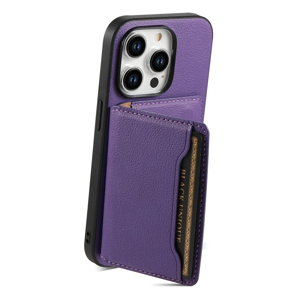 Luxury iPhone Case — Magnetic Leather Wallet Cover with Card Slot Holder, Anti-Fingerprint Scratch-Resistant Design and Non-Slip Protective Finish